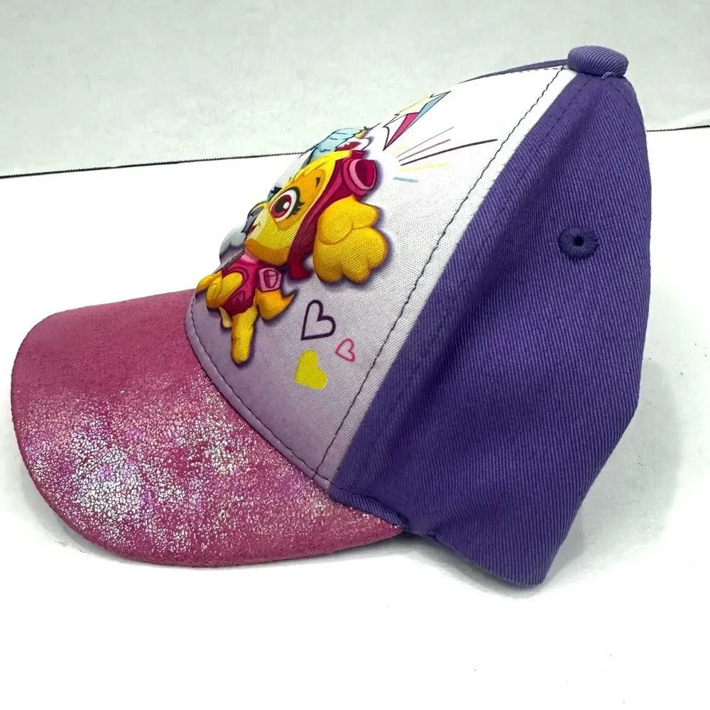 Nickelodeon Toddler Girls Paw Patrol Best Pups 3D Cotton Baseball Hat PinkPurple
